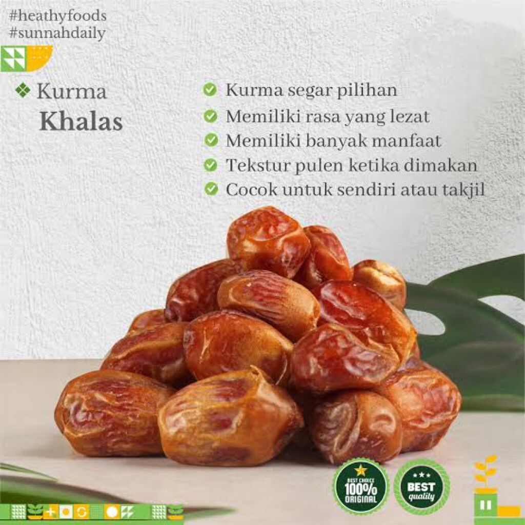 

Kurma Khalas Premium Akram 250gr, 500gr, dan 1kg