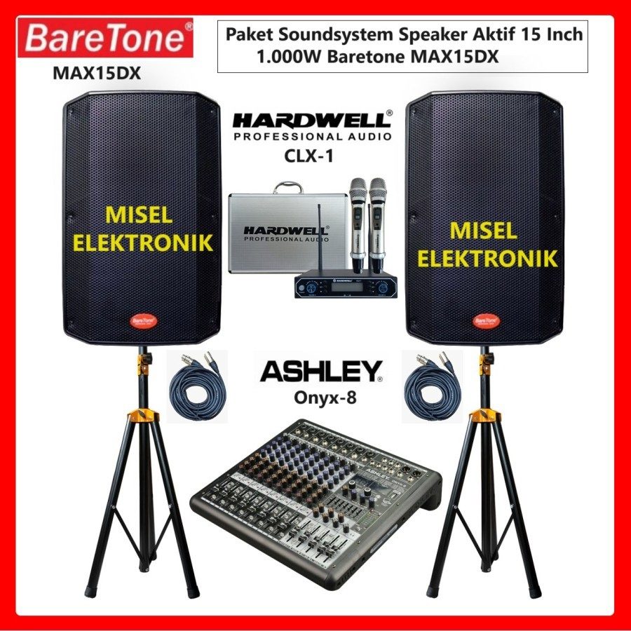 Paket Soundsystem Outdoor Indoor Speaker 15 Inch Baretone MAX15DX