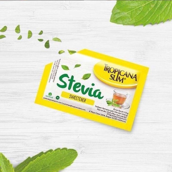 

Tropicana slim STEVIA ECER 1 sachet Pemanis Alami untuk Batasi Gula Sweetener Penganti Gula