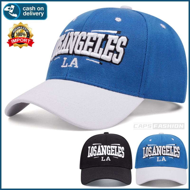 Topi baseball original Los Angeles LA Hat Cap Casual Distro Fashion Pria Wanita Ibu