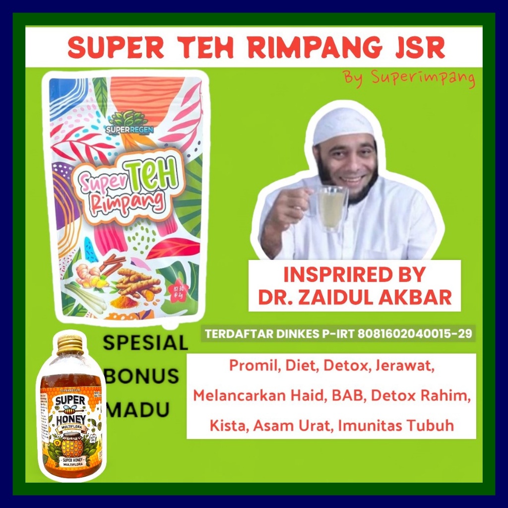 

Super teh rimpang Teh Herbal Pelancar Haid Alami | Tea 1 Pouch - Isi 30 Tea Bag | Teh Diet | Teh Detox | Teh Pelangsing | Slimming Tea | Detox Herbal Sistem Pencernaan | Teh Diet | Teh Detox | Teh Pelangsing | Slimming Tea BPOM