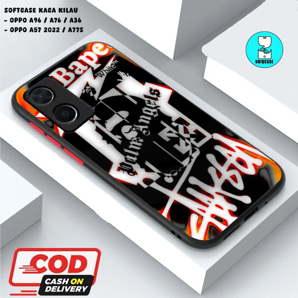 UNIQ  CASE SOFTCASE GLOSSY (KACA KILAU) OPPO A96 / A76 / A36 || OPPO A57 2022 / A77S dan ALL TYPE SM