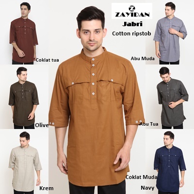 Baju Gamis Koko Pria Jabri Zayidan | Koko Gamis Pria Jabri