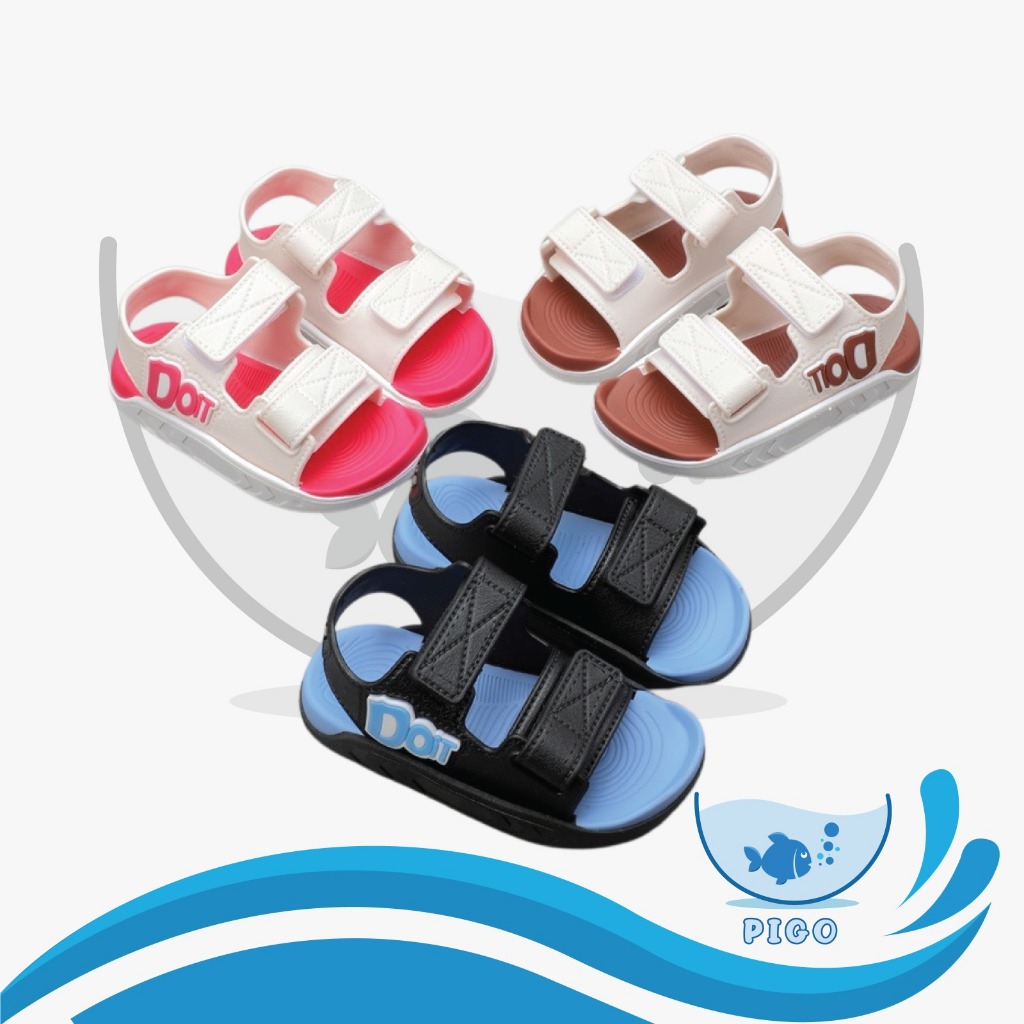 PG 305  SEPATU SANDAL KARET ANAK UNISEX CEWE DAN COWO TALI DOUBLE