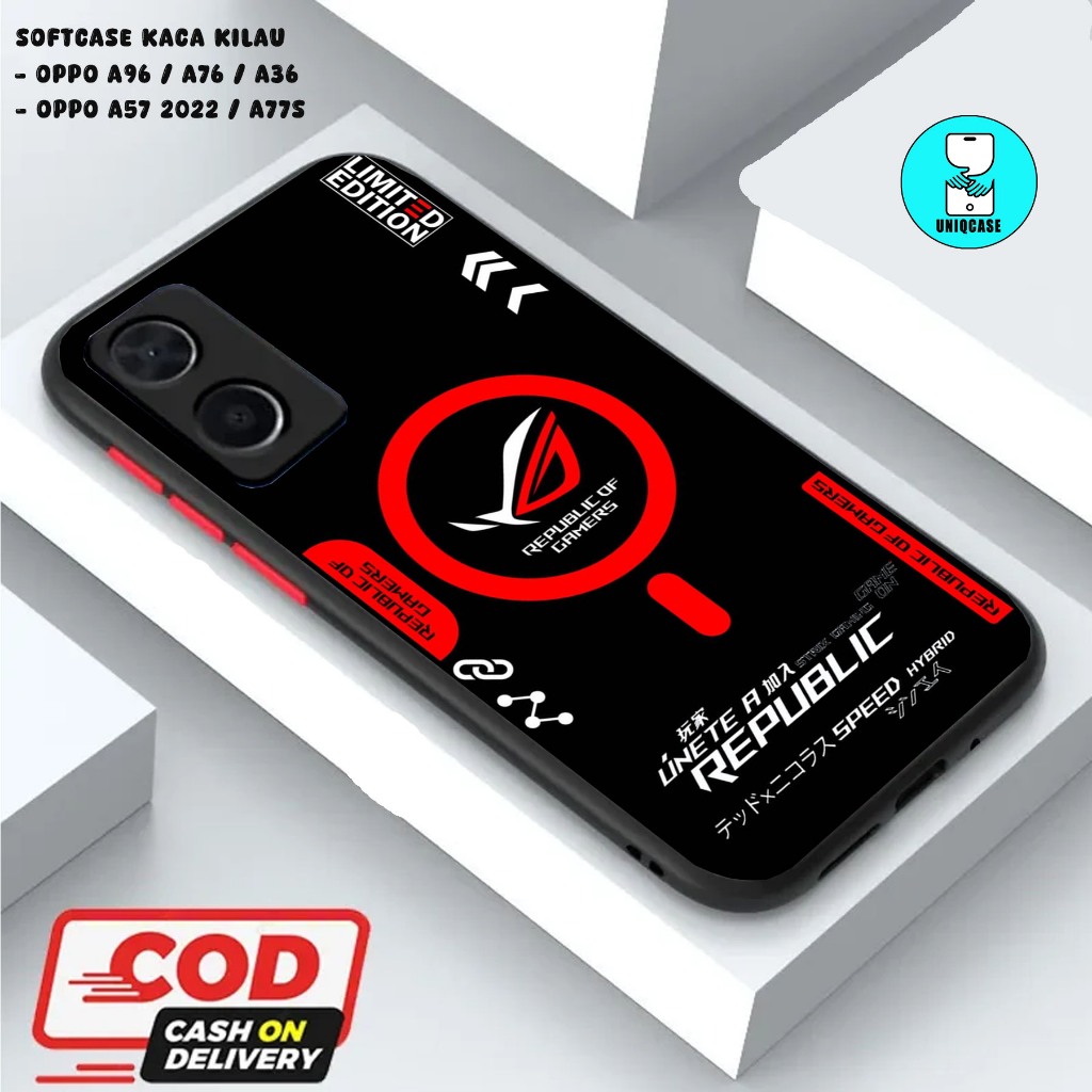 UNIQ  CASE SOFTCASE GLOSSY (KACA KILAU) OPPO A96 / A76 / A36 || OPPO A57 2022 / A77S dan ALL TYPE SM