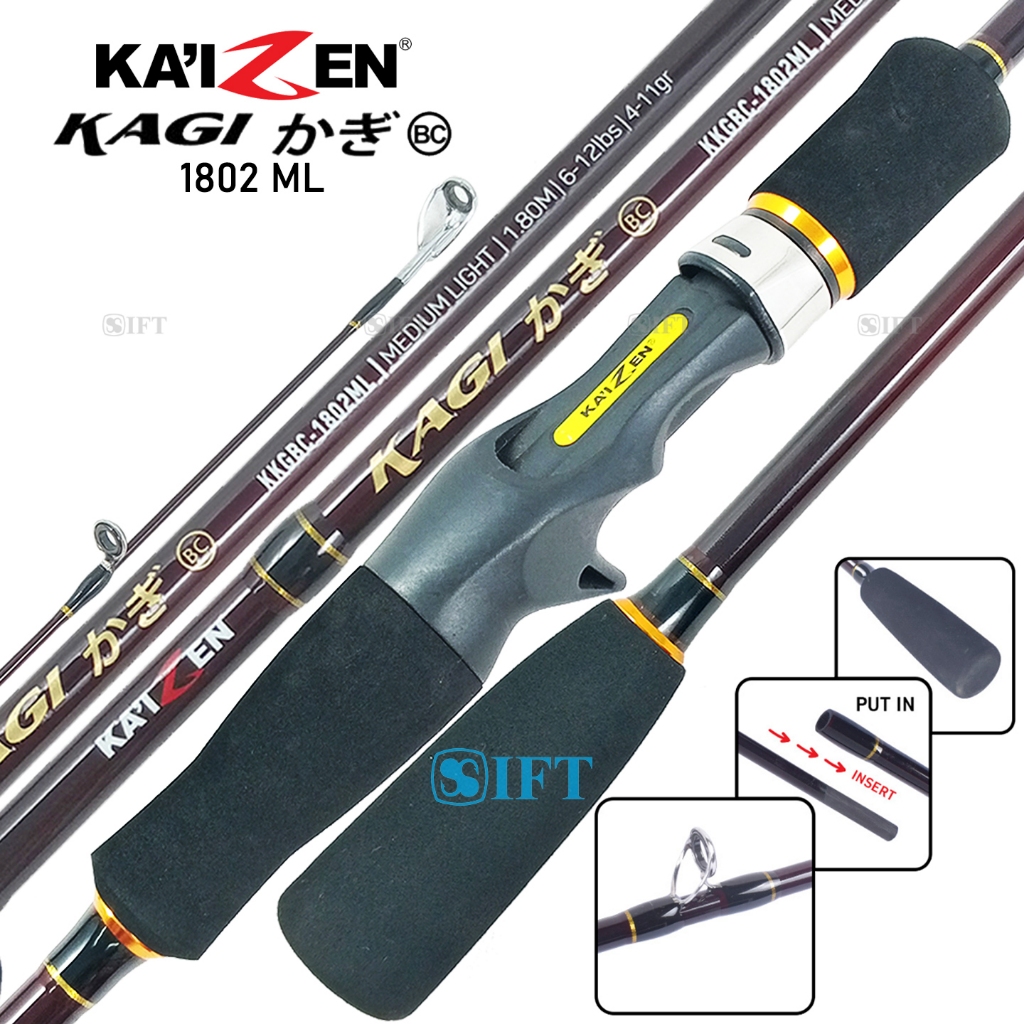 Joran BC KAIZEN KAGI | Baitcasting | Toman Snake head Gabus