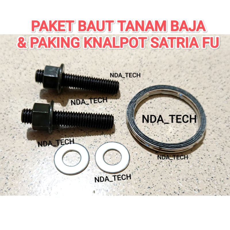 [PROMO] BAUT TANAM PAKING KNALPOT SATRIA FU BAUT L TANAM BAJA HITAM SUZUKI SATRIA FU SATRIA INJEKSI 