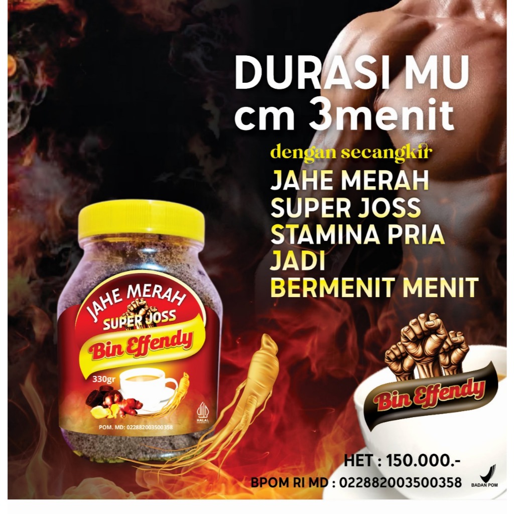 Jahe Merah Super Joss Bin Effendy | Stamina Pria dan Wanita 330 Ml