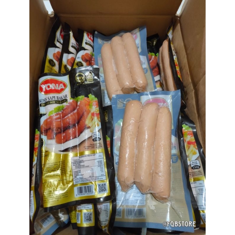 

Yona Sosis Sapi Bakar Jumbo 250gr isi 3