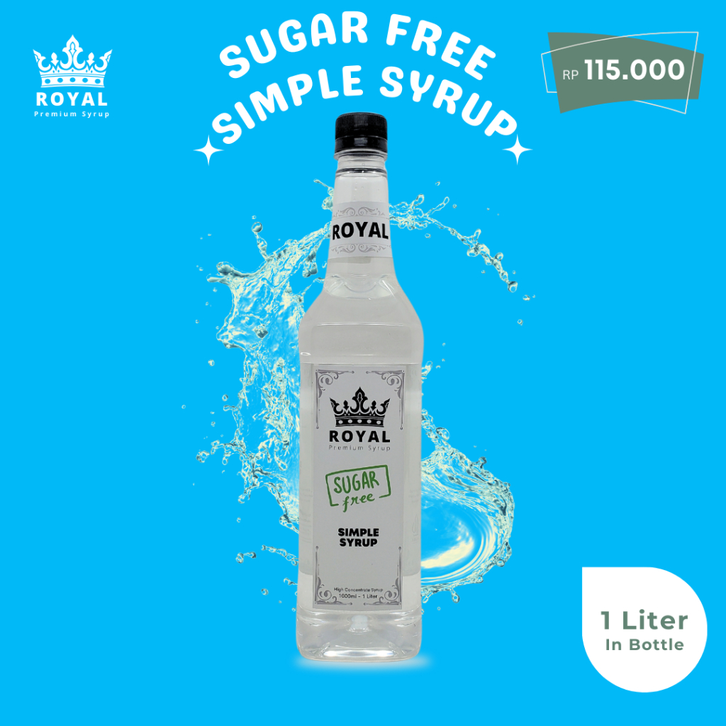 

ROYAL SUGAR FREE Simple Syrup - 1L