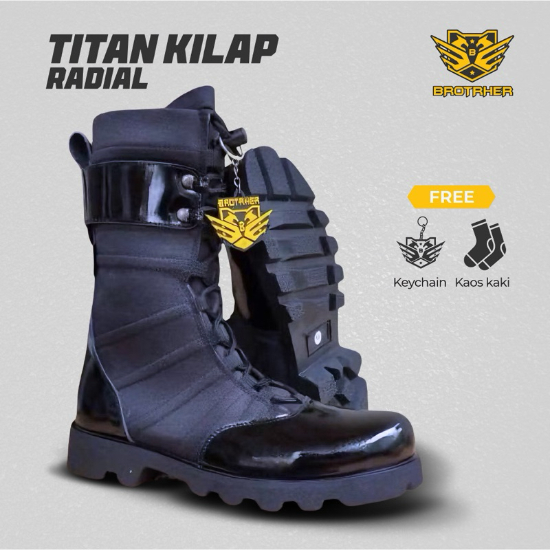 BROTRHER Titan Sol Radial Sepatu Pdl TNI Polri