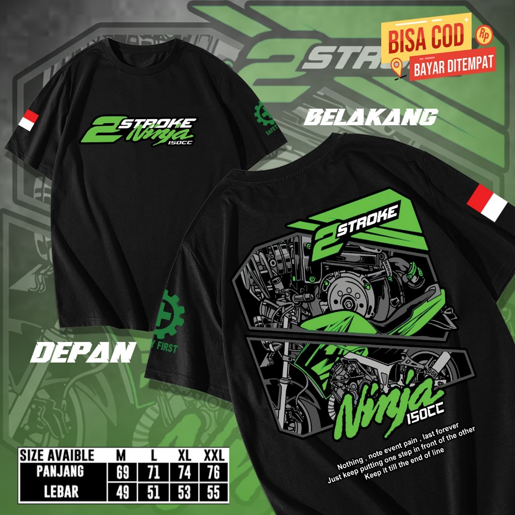 Kaos Motor Kawasaki Ninja 2 Stroke