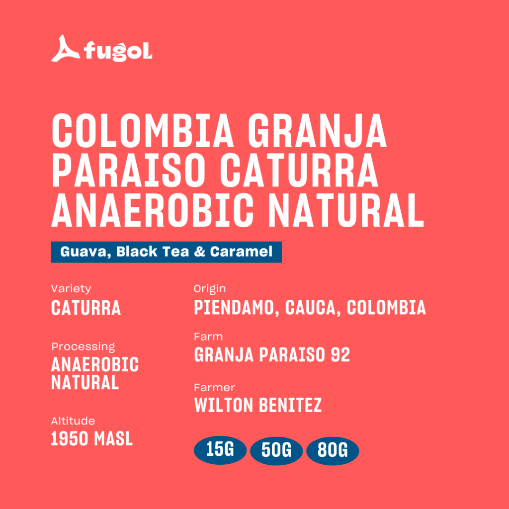 

Colombia Granja Paraiso Caturra Anaerobic Natural Specialty Arabica Coffee