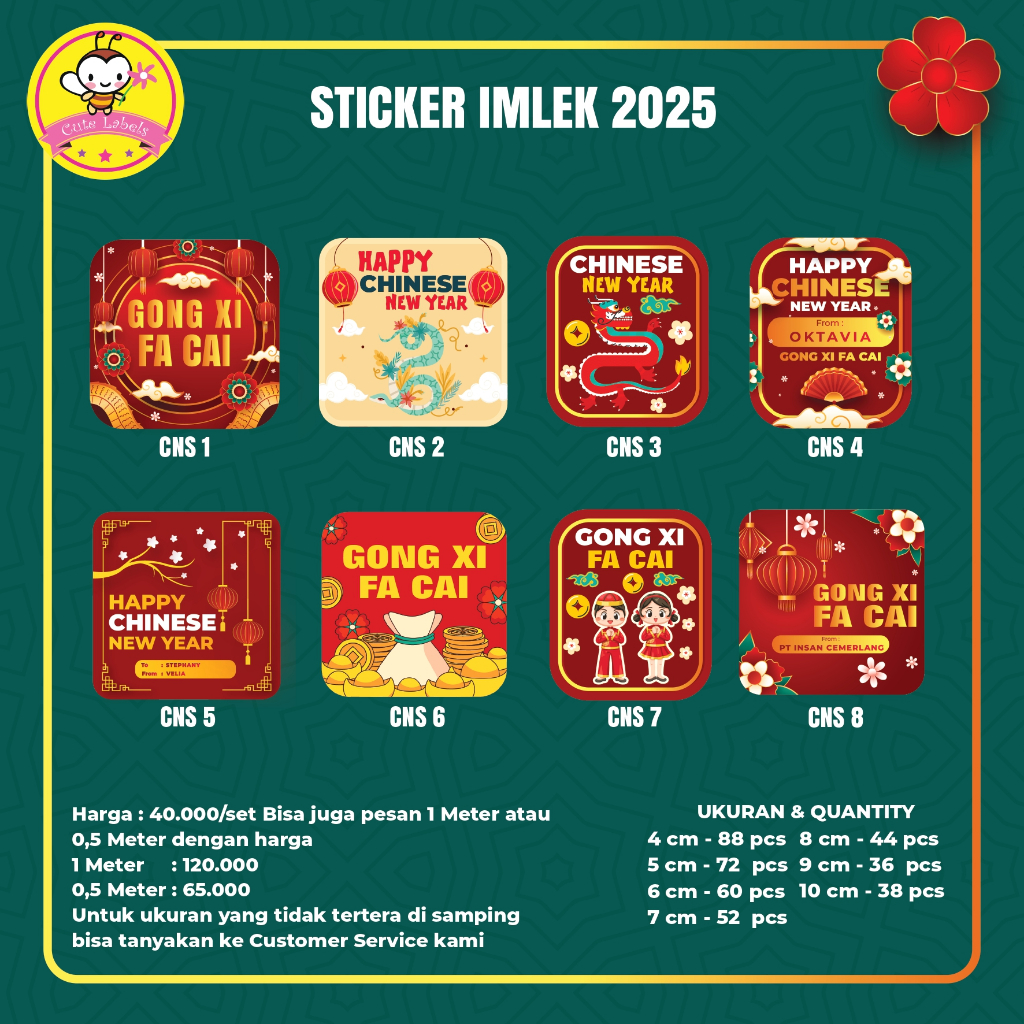 

Sticker Label Imlek 2025 - Hampers Chinese New Year