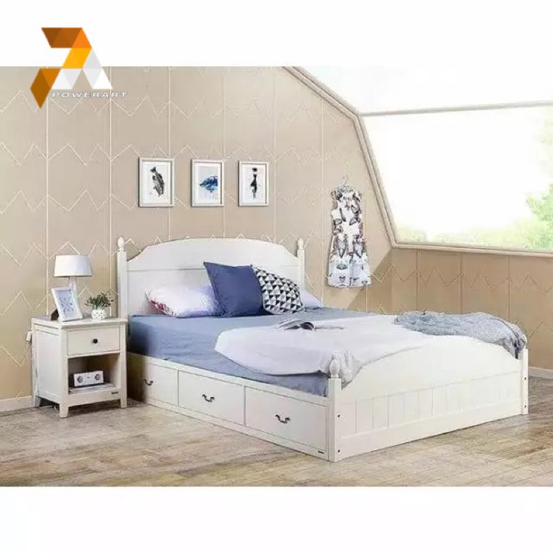 DIPAN MINIMALIS LACI TEMPAT TIDUR LACI MINIMALIS LACI 3 DIVAN LACI MINIMALIS DUCO PUTIH