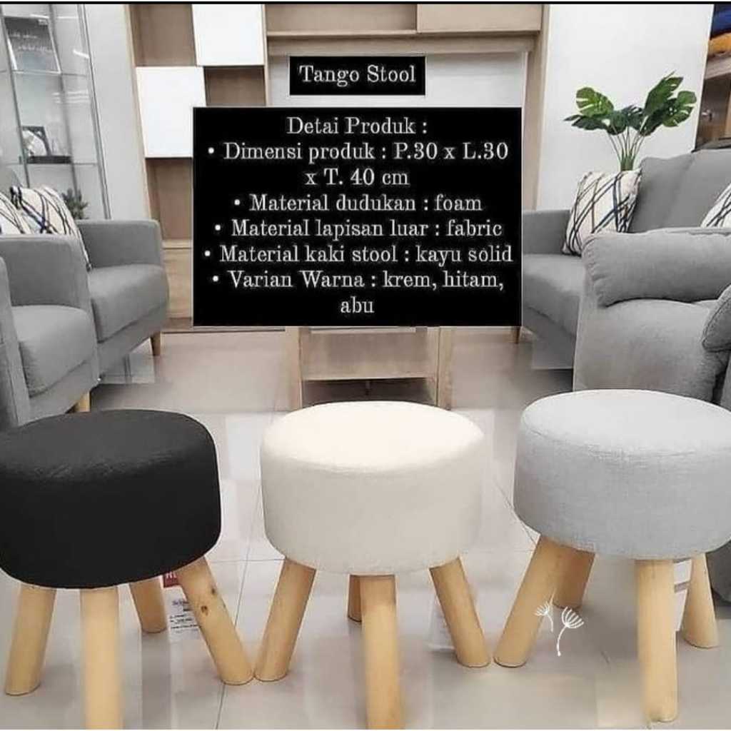 SELMA STOOL - BANGKU STOOL - KURSI TANGO - KURSI TAMU SUDUT BUNDAR