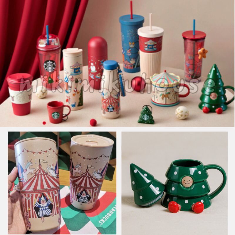 READY 13 DES 2024 STARBUCKS CHRISTMAS HOLIDAY CARNIVAL SINGAPORE NATAL TUMBLER STAINLESS MIIR COLLEC