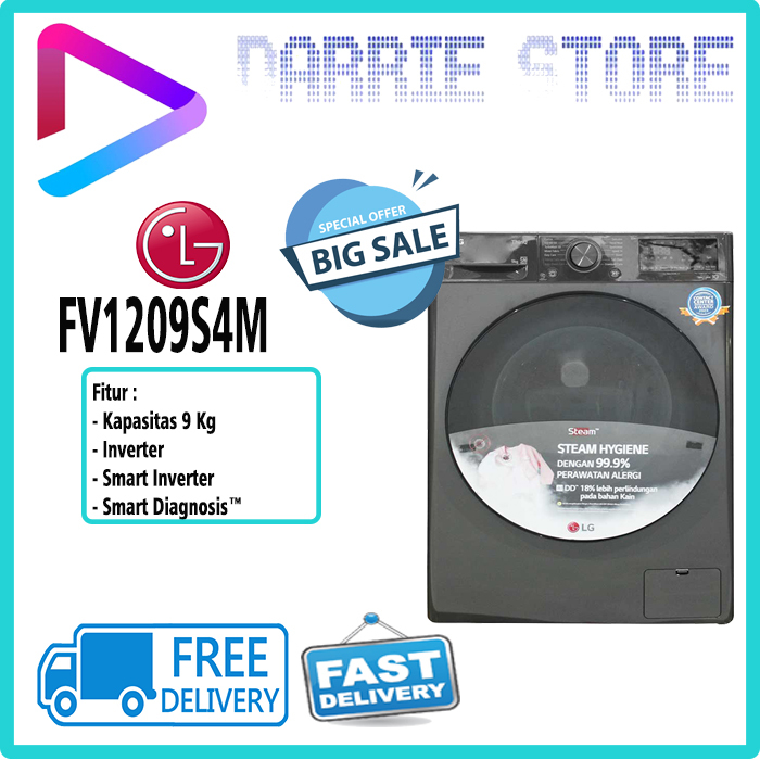 LG FV1209S4M Mesin Cuci Front Loading