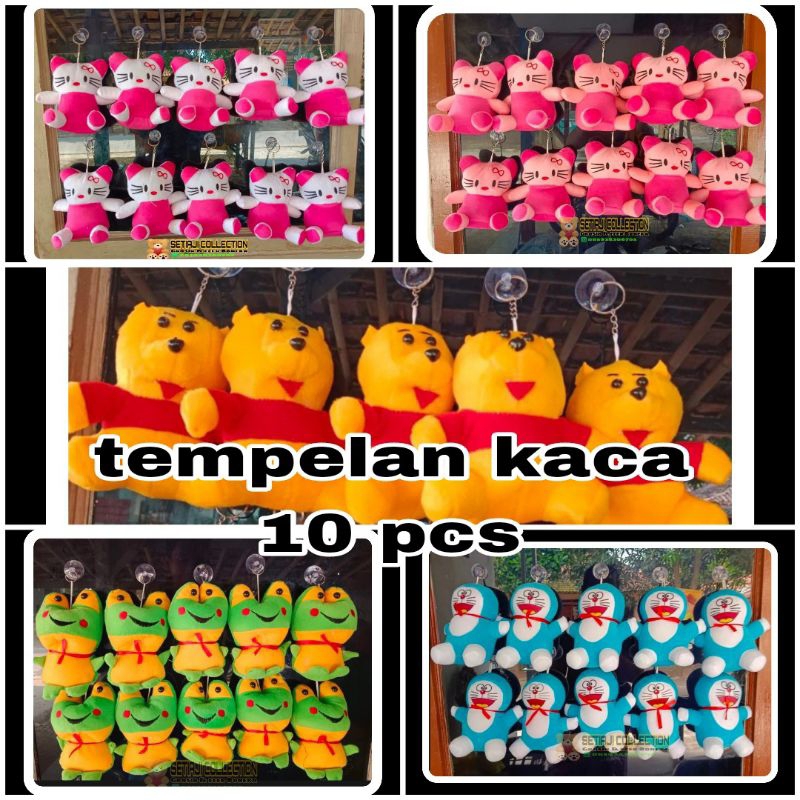 Gantungan boneka tempelan kaca