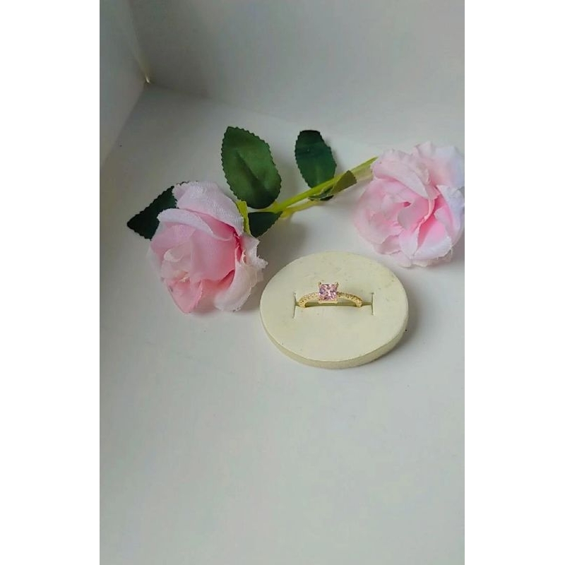 cincin wanita permata pink terbaru