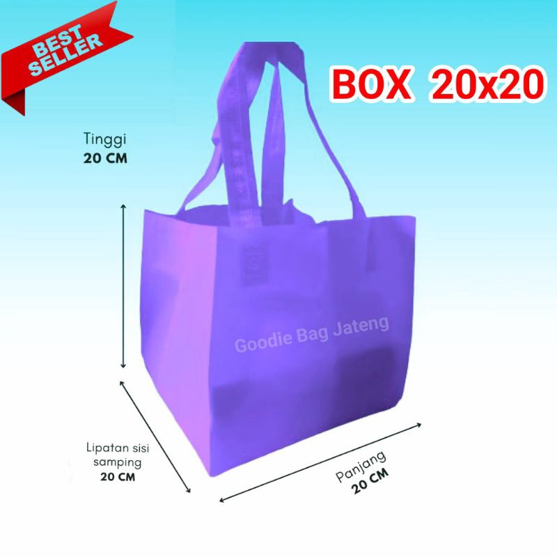 

(isi 12 pcs) Tas Box Dus pres 20x20 | Tas Kotak Nasi | Tas Box Hajatan