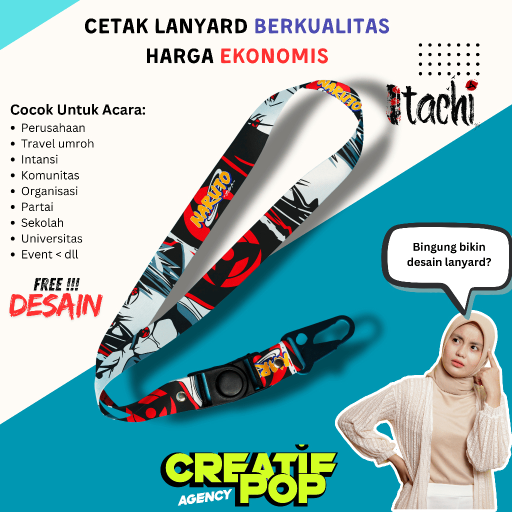 

CREATIF POP - Tali Lanyard Premium Custom Anime Naruto