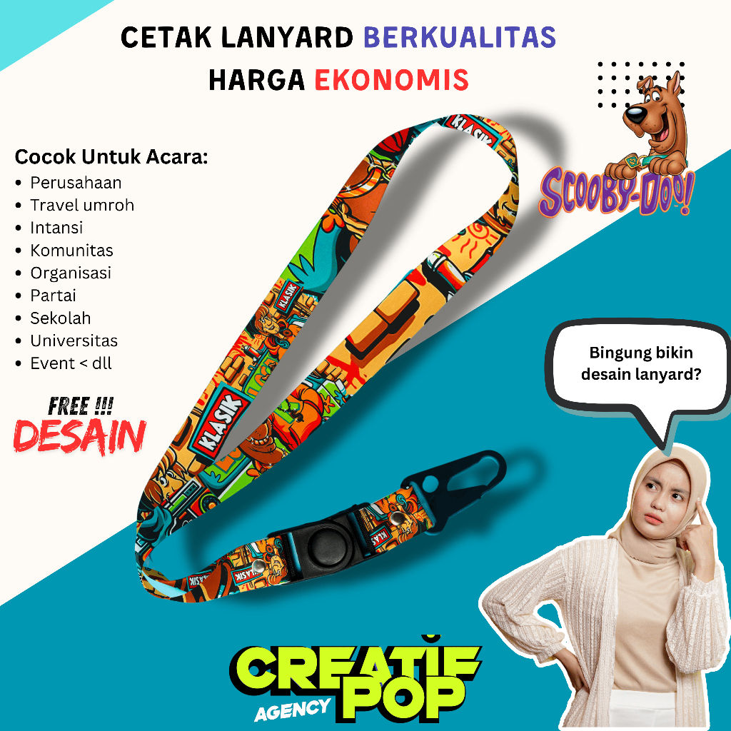 

CREATIF POP - Tali Lanyard Premium Custom Anime Skubidubidu