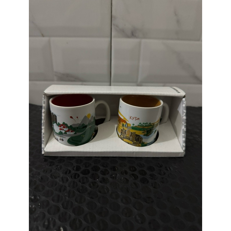 Starbucks Demitasse Mug City Indonesia (Kuta & Ubud) RARE