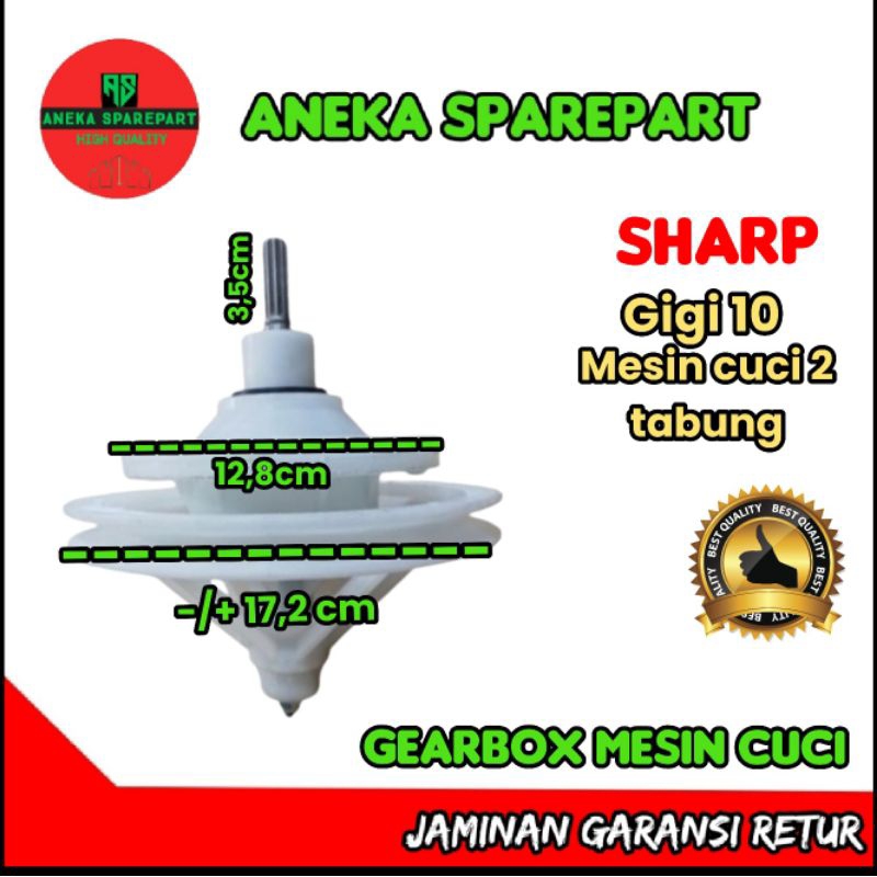 girbox mesin cuci 2 tabung ,gear box sharp