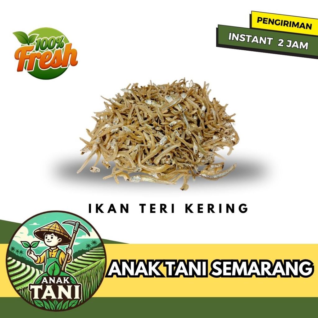 

[ANAK TANI] IKAN TERI KERING PER BUNGKUS SIAP KIRIM INSTANT AREA SEMARANG