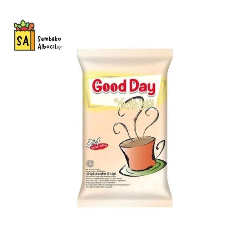 

MINUMAN SERBUK INSTAN GOODDAY CHOCOCINO GOODDAY CAPPUCINO VANILA LATTE 10*20g