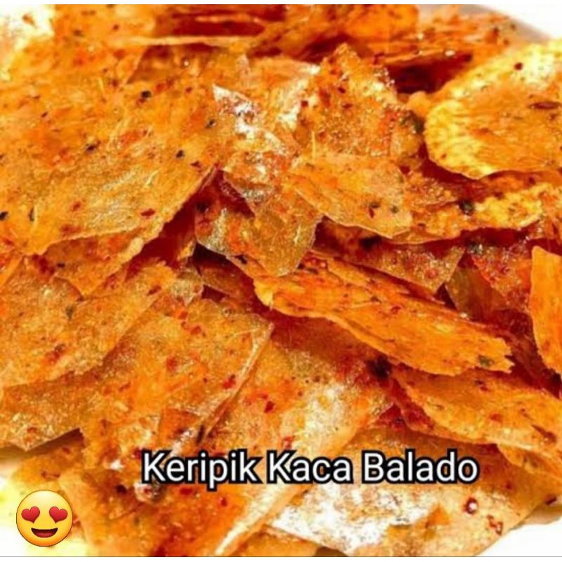 

Kripik kaca balado/ kripik kaca pedas/ kripik beling