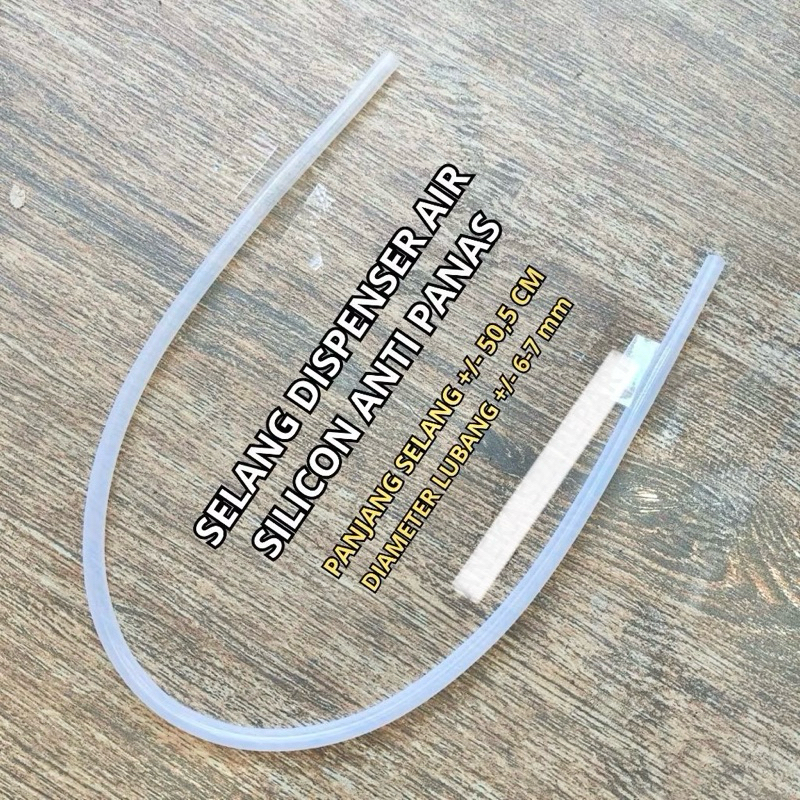 SELANG SILIKON POMPA AIR GALON DISPENSER AIR ANTI PANAS PANJANG 50 CM