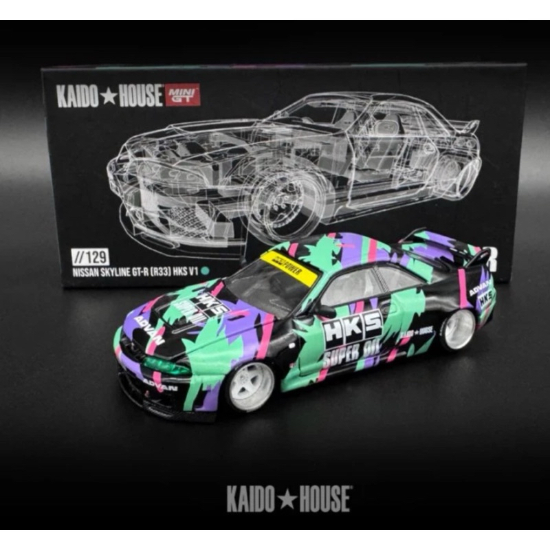 MiniGT x Kaido NISSAN SKYLINE GTR R33 HKS