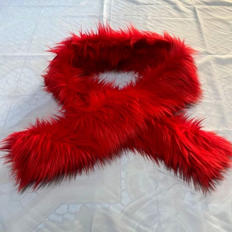 [Whispers] Syah Bulu tebal korean imitasi bulu kelinci fashionable - Syal bulu, syal scarf , Syal