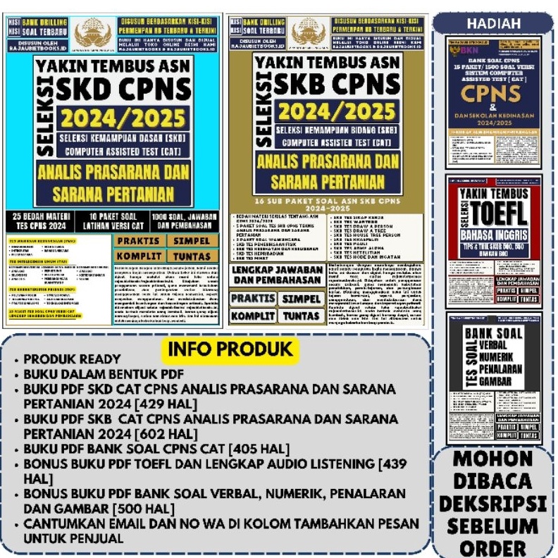 KODE M19B BUKU YAKIN TEMBUS ASN CPNS CAT SKD  SKB CPNS ANALIS PRASARANA DAN SARANA PERTANIAN 224225 
