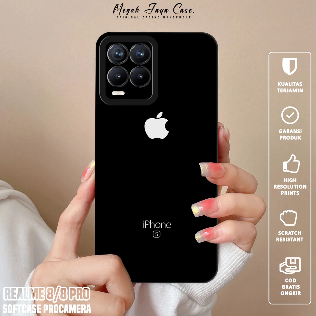 Softcase Hp REALME 8 / REALME 8 PRO - Case Hp REALME 8 / REALME 8 PRO Motif BRAND - Silikon Hp REALM
