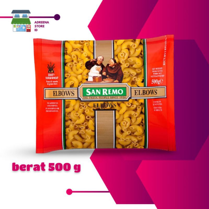 

San remo elbows pasta 500gr