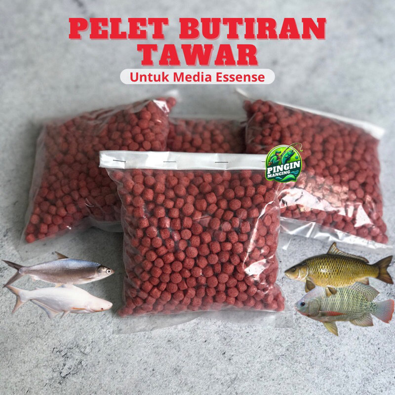 Umpan Ikan Bandeng Patin Tombro Nila Pelet Butiran Media Essen