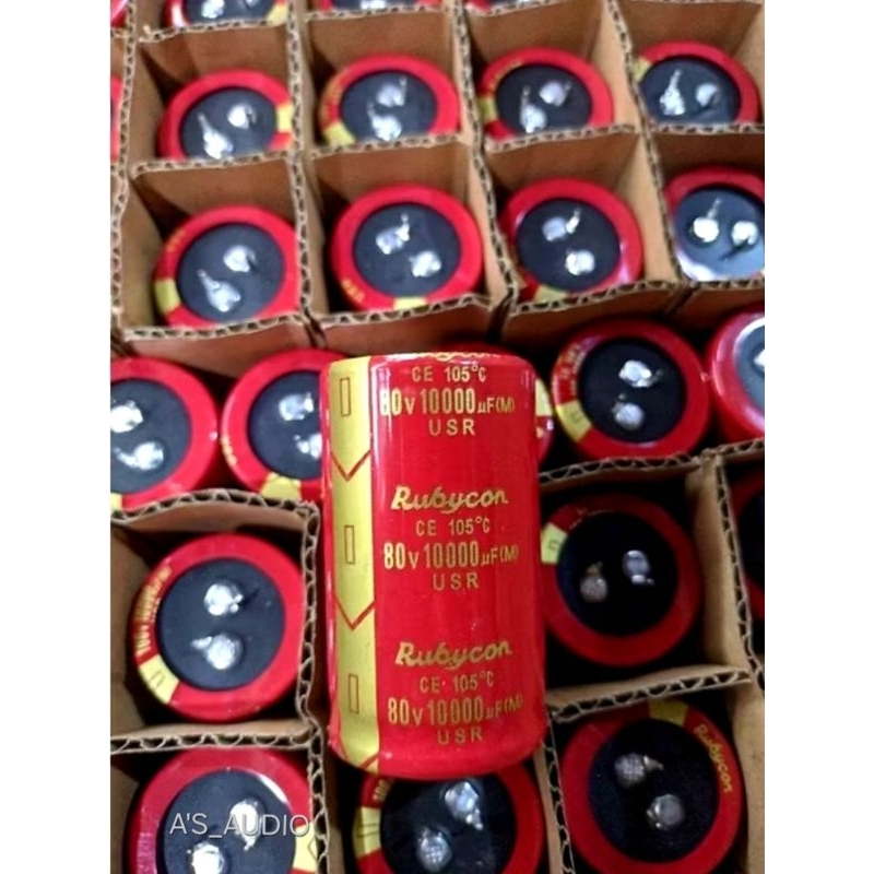 ELCO RUBYCON RED 80V 10000uf USR.ELCO RUBYCON USR ORIGINAL