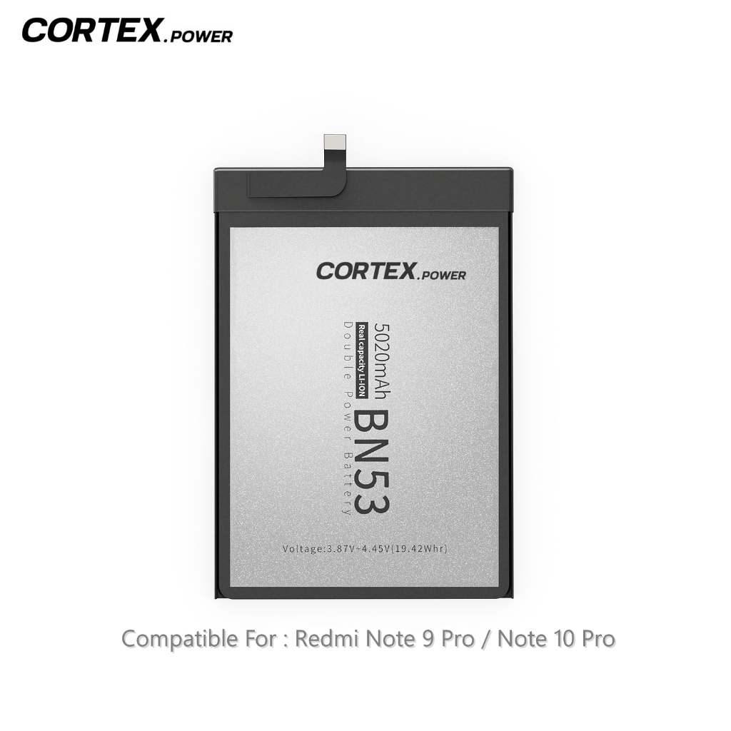 Cortex Power - Baterai BN53 Redmi Note 9 Pro / Note 10 Pro 4g Original Double Power IC Real Capacity