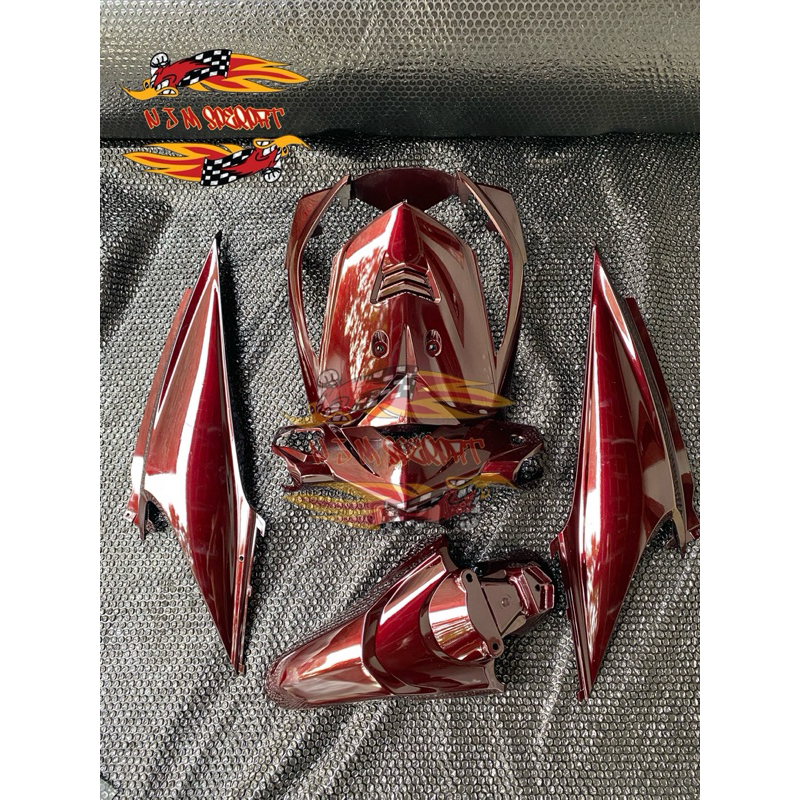 Full body halus honda beat karbu 2008-2012 Moonlight Red (Hitam lembayung merah)