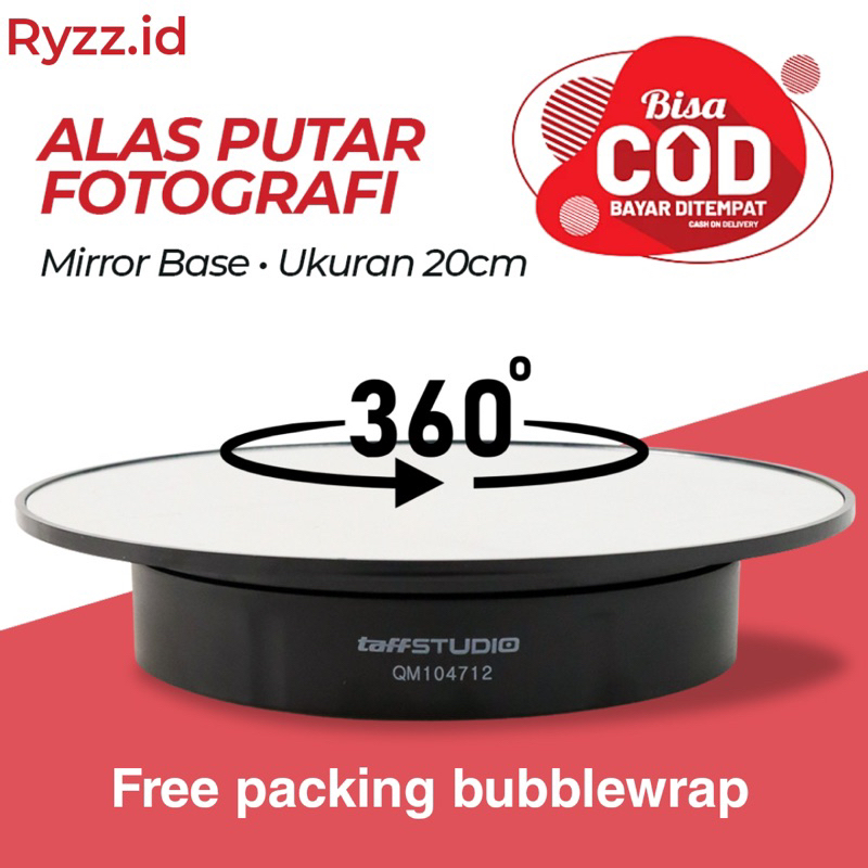 TaffSTUDIO Alas Putar Fotografi Rotating Display Stand Base - Alas Putar Fotografi Videografi Review