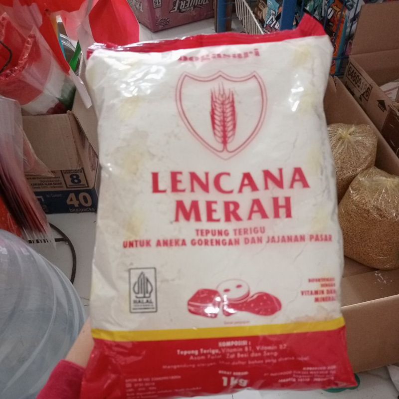 

tepung lencana merah 1 kg