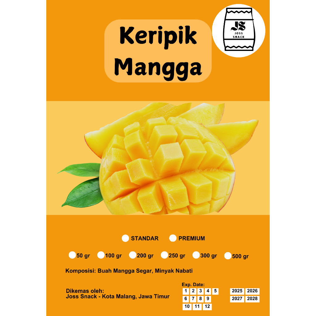 

KERIPIK MANGGA JOSS 50-500g KUALITAS TERBAIK