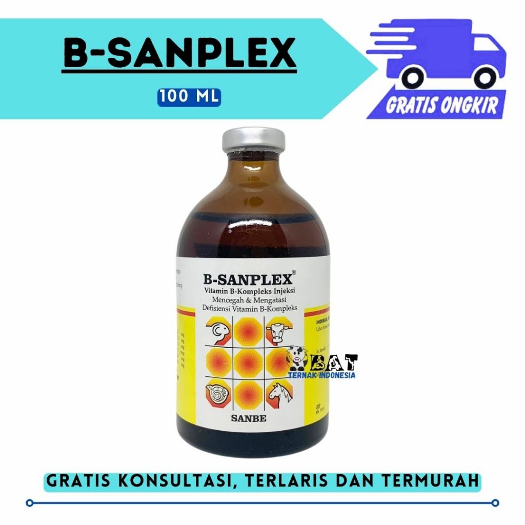 B Sanplex 100 ml - SANBE - Vitamin B komplek Hewan