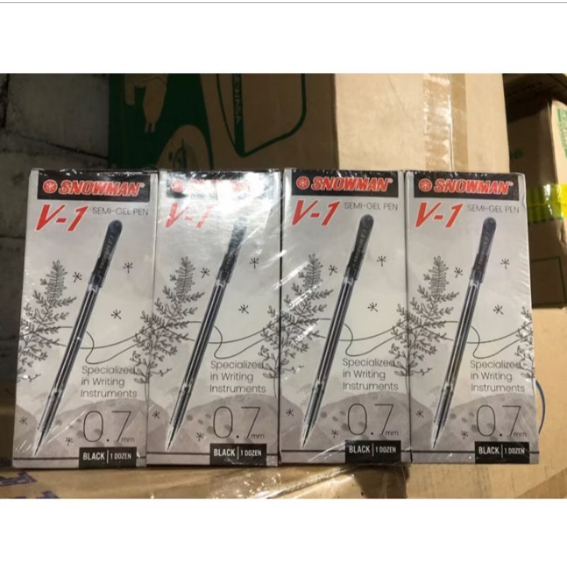 

(1pack 12pcs)Pulpen Snoman V1-0.7/1.0 mm