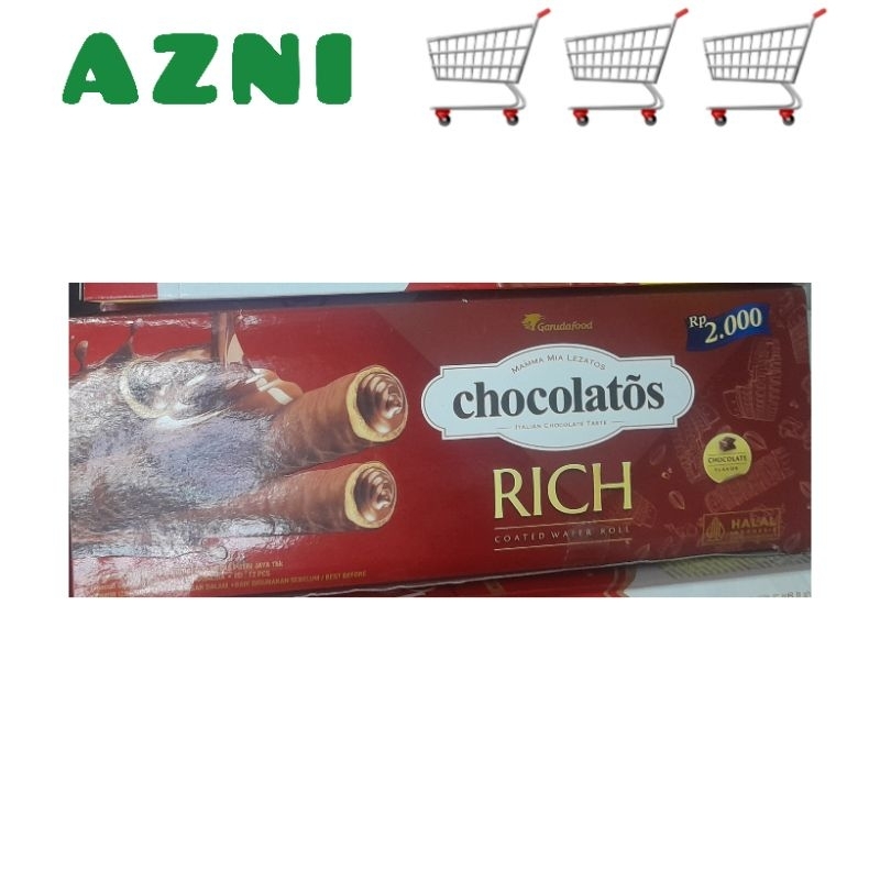 

Chocolatos RICH Wafer Roll isi 12 Pcs