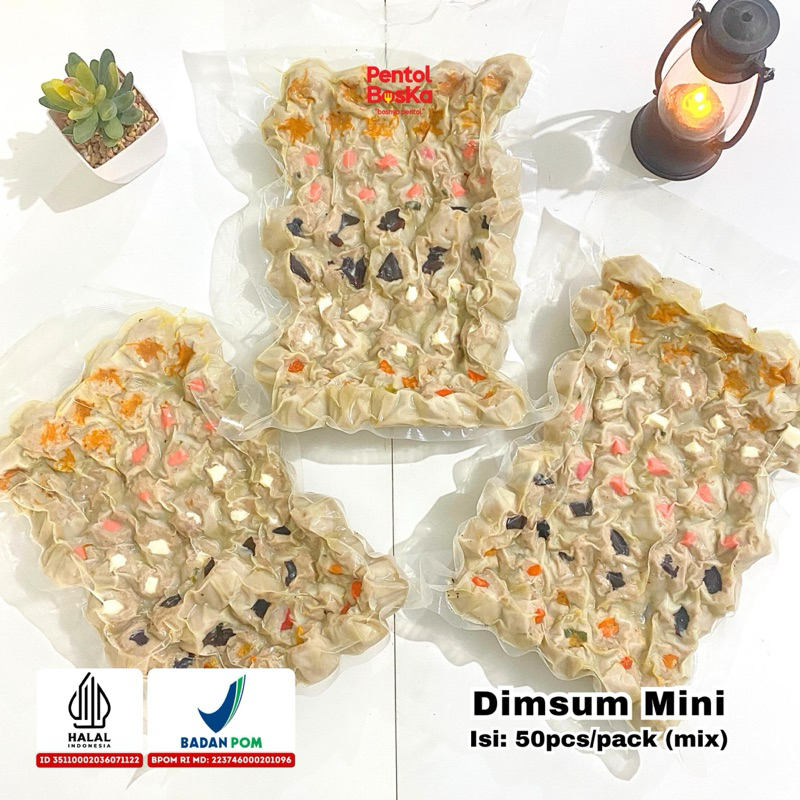 

DIMSUM MINI MIX 5 RASA - PER PACK ISI 50 PCS FREE SAUS
