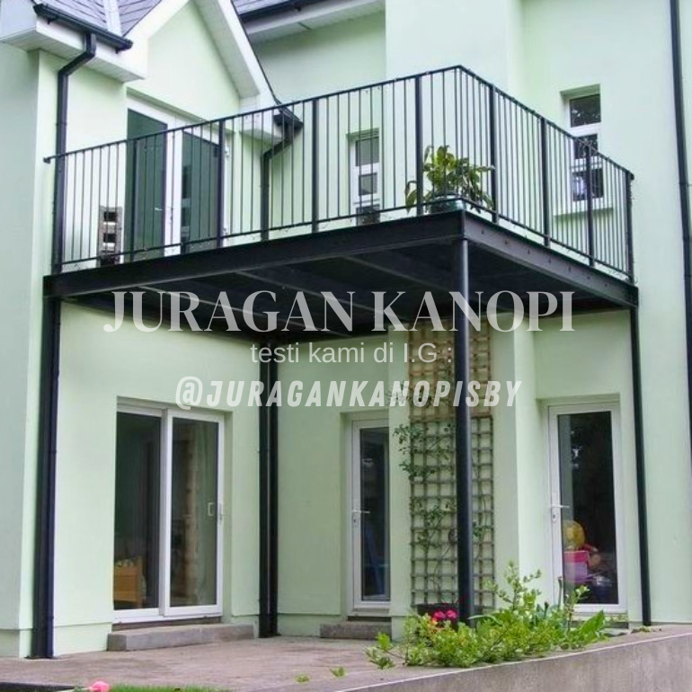Mezzanine kanopi balkon dak kanopi Modern terpasang